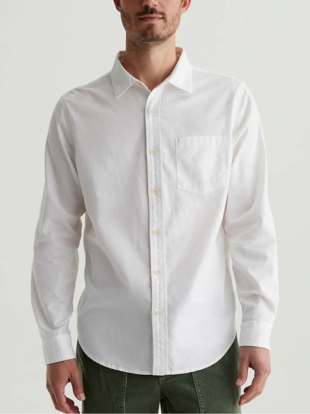 NEW⭐️Adriano Goldschmied Men's Aiden Classic Button Up Shirt $188